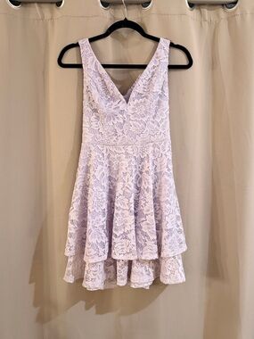 Emerald Sundae Lavender Lace Dress